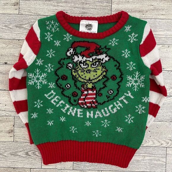 Grinch Christmas Sweater Size 6-9 Months - Picture 1 of 4